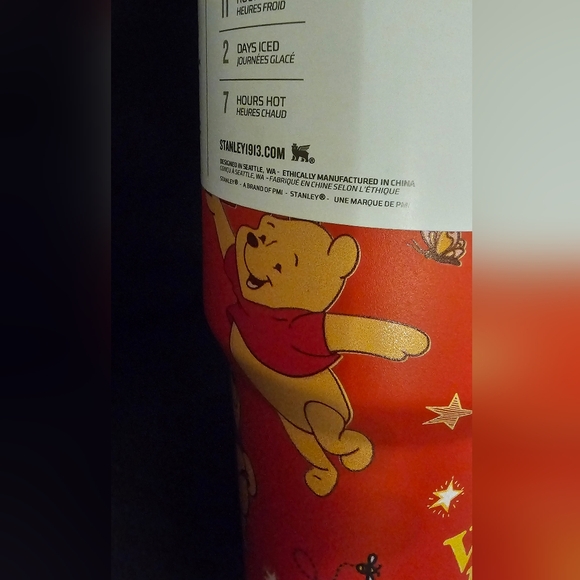 Stanley Red 40oz Insulated Tumbler Winnie the Pooh Collectible New In Box - Picture 15 of 16